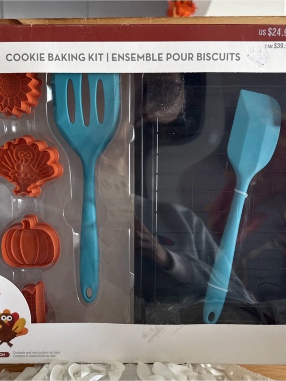 Celebrate It 9 pc Thanksgiving Fall Cookie Baking Kit